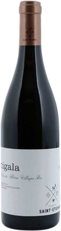 18,95 € Kostenloser Versand | Rotwein Saint Etienne Cigala A.O.C. Côtes du Rhône Rhône Frankreich Syrah, Grenache Tintorera Flasche 75 cl