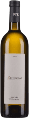 26,95 € Envío gratis | Vino blanco Sattlerhof Gamlitz Weißburgunder D.A.C. Südsteiermark Estiria Austria Pinot Blanco Botella 75 cl