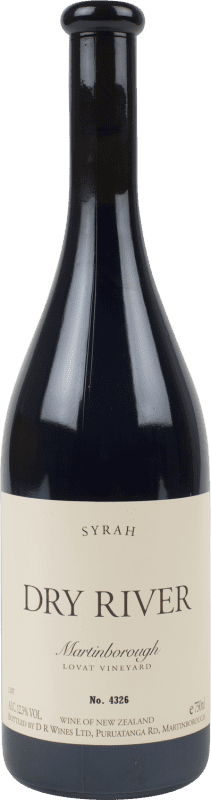 82,95 € Kostenloser Versand | Rotwein Dry River Lovat I.G. Martinborough Wellington Neuseeland Syrah Flasche 75 cl