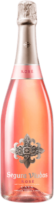 8,95 € Envío gratis | Espumoso rosado Segura Viudas Rosé Brut D.O. Cava Cataluña España Garnacha Tintorera, Pinot Negro, Trepat Botella 75 cl