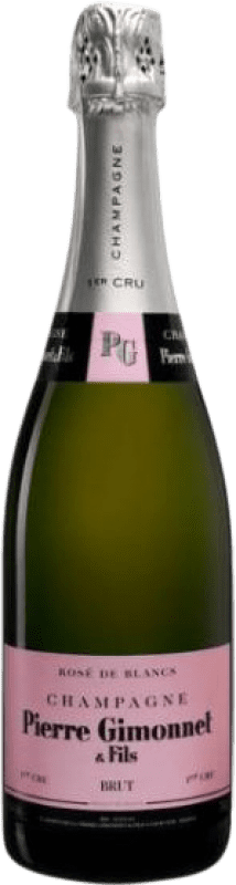 73,95 € Бесплатная доставка | Розовое игристое Pierre Gimonnet Rosé Cuis 1er Cru брют A.O.C. Champagne шампанское Франция Pinot Black, Chardonnay бутылка 75 cl