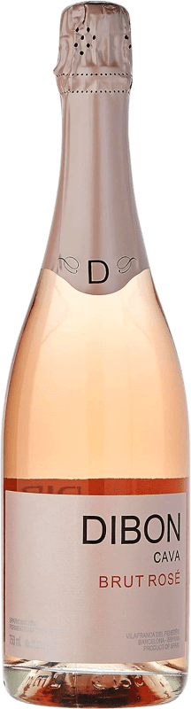 10,95 € Kostenloser Versand | Rosé Sekt Marrugat Dibon Rosé Brut D.O. Cava Katalonien Spanien Grenache Tintorera Flasche 75 cl