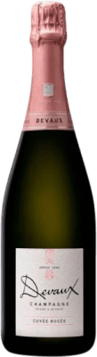 56,95 € 免费送货 | 玫瑰气泡酒 Devaux Rosée 大储备 A.O.C. Champagne 香槟酒 法国 Pinot Black, Chardonnay 瓶子 75 cl