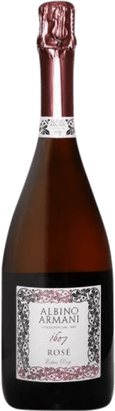 18,95 € 免费送货 | 玫瑰气泡酒 Albino Armani Rosé D.O.C. Prosecco 威尼托 意大利 Pinot Black, Glera 瓶子 75 cl