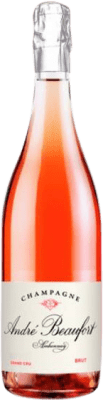 94,95 € Free Shipping | Rosé sparkling André Beaufort Ambonnay Grand Cru Rosé A.O.C. Champagne Champagne France Pinot Black Bottle 75 cl