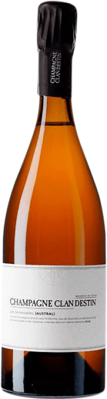54,95 € Бесплатная доставка | Белое игристое Benoït Dossot Clandestin Les Semblables Austral A.O.C. Champagne шампанское Франция Pinot Black бутылка 75 cl