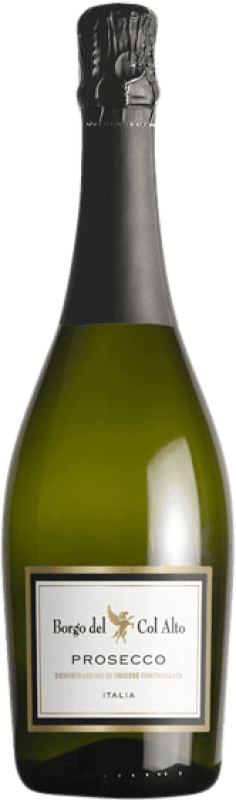 8,95 € 送料無料 | 白スパークリングワイン Borgo del Col Alto Brut D.O.C. Prosecco ベネト イタリア Glera ボトル 75 cl