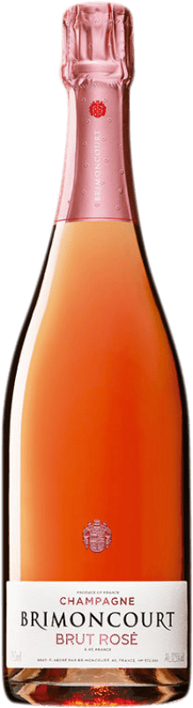 51,95 € Envio grátis | Espumante rosé Brimoncourt Rosé Brut A.O.C. Champagne Champagne França Pinot Preto, Chardonnay, Pinot Meunier Garrafa 75 cl