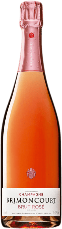 56,95 € Kostenloser Versand | Rosé Sekt Brimoncourt Rosé Brut A.O.C. Champagne Champagner Frankreich Spätburgunder, Chardonnay, Pinot Meunier Flasche 75 cl