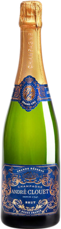 464,95 € 免费送货 | 白起泡酒 André Clouet Grand Cru 大储备 A.O.C. Champagne 香槟酒 法国 Pinot Black 瓶子 Jéroboam-双Magnum 3 L