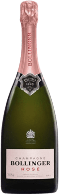 686,95 € Бесплатная доставка | Розовое игристое Bollinger Rosé A.O.C. Champagne шампанское Франция Pinot Black, Chardonnay, Pinot Meunier Бутылка Иеровоам-Двойной Магнум 3 L