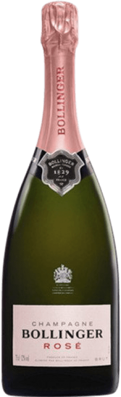 686,95 € Spedizione Gratuita | Spumante rosato Bollinger Rosé A.O.C. Champagne champagne Francia Pinot Nero, Chardonnay, Pinot Meunier Bottiglia Jéroboam-Doppio Magnum 3 L