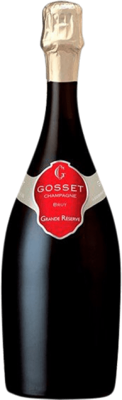 141,95 € Kostenloser Versand | Weißer Sekt Gosset Große Reserve A.O.C. Champagne Champagner Frankreich Spätburgunder, Chardonnay, Pinot Meunier Magnum-Flasche 1,5 L