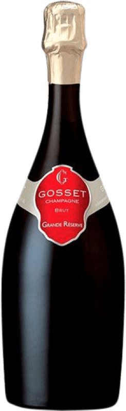 195,95 € Free Shipping | White sparkling Gosset Grand Reserve A.O.C. Champagne Champagne France Pinot Black, Chardonnay, Pinot Meunier Magnum Bottle 1,5 L
