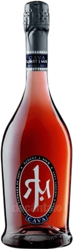 10,95 € Kostenloser Versand | Rosé Sekt Robert J. Mur Brut — Herb Traditionell D.O. Cava Katalonien Spanien Garnacha — Grenache, Monastrell, Pinot Noir — Spätburgunder, Trepat Flasche 75 cl
