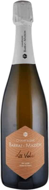 91,95 € Бесплатная доставка | Белое игристое Barrat Masson Les Volies Природа Брута A.O.C. Champagne шампанское Франция Pinot Black, Chardonnay бутылка 75 cl