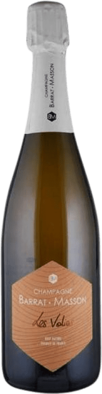 112,95 € Envio grátis | Espumante branco Barrat Masson Les Volies Brut Nature A.O.C. Champagne Champagne França Pinot Preto, Chardonnay Garrafa 75 cl