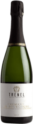 17,95 € Бесплатная доставка | Белое игристое Trénel A.O.C. Crémant de Bourgogne Бургундия Франция Chardonnay бутылка 75 cl