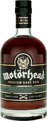 47,95 € Envío gratis | Ron Motörhead Premium Dark República Dominicana Botella 70 cl