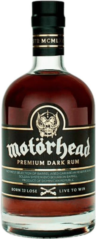 47,95 € Envio grátis | Rum Motörhead Premium Dark República Dominicana Garrafa 70 cl