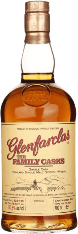 2 459,95 € Envío gratis | Whisky Single Malt Glenfarclas The Family Casks Escocia Reino Unido Botella 70 cl