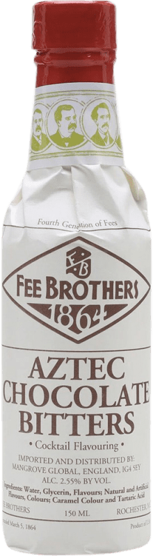 23,95 € Envío gratis | Schnapp Fee Brothers Bitter Aztec Chocolate Estados Unidos Botellín 15 cl