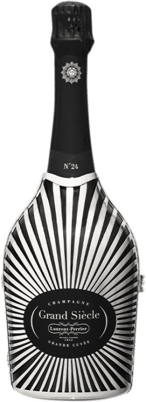 397,95 € Kostenloser Versand | Weißer Sekt Laurent Perrier Grand Siècle Nº 24 Chaqueta Metálica A.O.C. Champagne Champagner Frankreich Pinot Noir — Spätburgunder, Chardonnay Flasche 75 cl