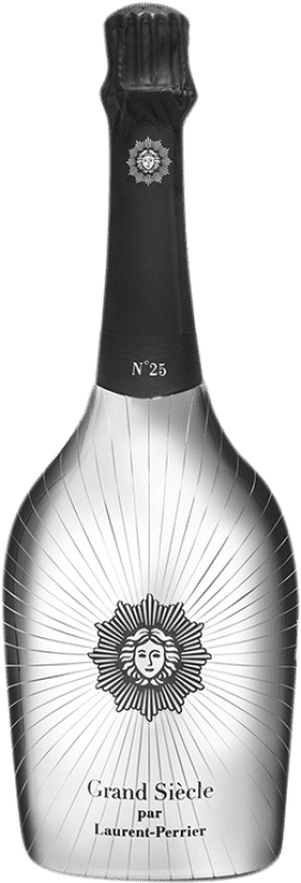 299,95 € Envoi gratuit | Blanc mousseux Laurent Perrier Grand Siècle Nº 25 Chaqueta Metálica A.O.C. Champagne Champagne France Pinot Noir, Chardonnay Bouteille 75 cl