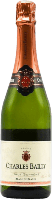 6,95 € Free Shipping | White sparkling Charles Bailly Blanc de Blancs A.O.C. Nuits-Saint-Georges Burgundy France Chardonnay Bottle 75 cl