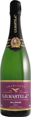 69,95 € Kostenloser Versand | Weißer Sekt G.H. Martel Millésimé Brut A.O.C. Champagne Champagner Frankreich Spätburgunder, Chardonnay, Pinot Meunier Flasche 75 cl