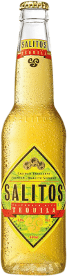 54,95 € Kostenloser Versand | 24 Einheiten Box Bier Salitos Tequila Mexiko Drittel-Liter-Flasche 33 cl