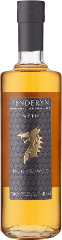48,95 € 免费送货 | 威士忌单一麦芽威士忌 Penderyn Myth 威尔士 英国 瓶子 70 cl