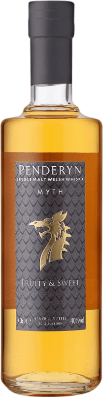 59,95 € 免费送货 | 单一麦芽威士忌 Penderyn Myth 威尔士 英国 70 cl