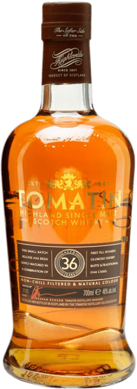 1 538,95 € Kostenloser Versand | Single Malt Whisky Tomatin Limitierte Edition Schottland Großbritannien 36 Jahre Flasche 70 cl