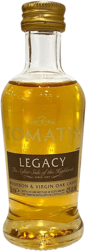 8,95 € 免费送货 | 威士忌单一麦芽威士忌 Tomatin Legacy 苏格兰 英国 微型瓶 5 cl