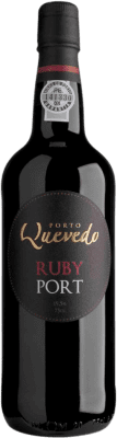 9,95 € Бесплатная доставка | Крепленое вино Quevedo Ruby I.G. Porto порто Португалия Touriga Franca, Touriga Nacional, Tinta Roriz, Tinta Barroca бутылка 75 cl