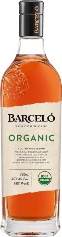27,95 € Envío gratis | Ron Barceló Organic República Dominicana Botella 70 cl