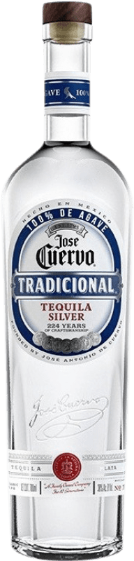 31,95 € 免费送货 | 龙舌兰 José Cuervo Tradicional Silver 墨西哥 瓶子 70 cl