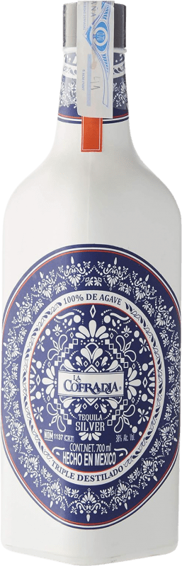 69,95 € Free Shipping | Tequila La Cofradía Cerámica One Blanco Mexico Bottle 70 cl