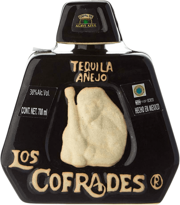 109,95 € Spedizione Gratuita | Tequila La Cofradía Los Cofrades Añejo Messico Bottiglia 70 cl