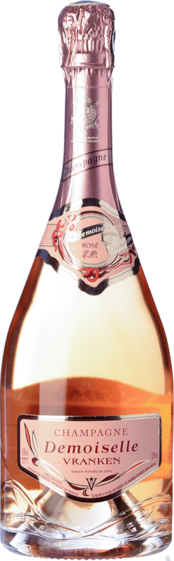 42,95 € Kostenloser Versand | Rosé Sekt Vranken Demoiselle Rosé E.O. A.O.C. Champagne Champagner Frankreich Spätburgunder, Chardonnay Flasche 75 cl