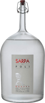 194,95 € Kostenloser Versand | Grappa Poli Sarpa Oro Big Mama Italien Jeroboam-Doppelmagnum Flasche 3 L