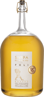 179,95 € Spedizione Gratuita | Grappa Poli Sarpa Oro Big Mama Italia Bottiglia Speciale 3 L