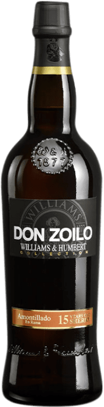 15,95 € Envio grátis | Vinho Generoso Fortificado Williams & Humbert Don Zoilo Amontillado, Fino en Rama — Não Filtrado D.O. Jerez-Xérès-Sherry Andaluzia Espanha Palomino Fino 15 Anos Garrafa 75 cl