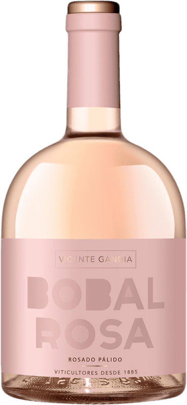 13,95 € 免费送货 | 玫瑰酒 Vicente Gandía Rosa D.O. Utiel-Requena 巴伦西亚社区 西班牙 Bobal 瓶子 75 cl