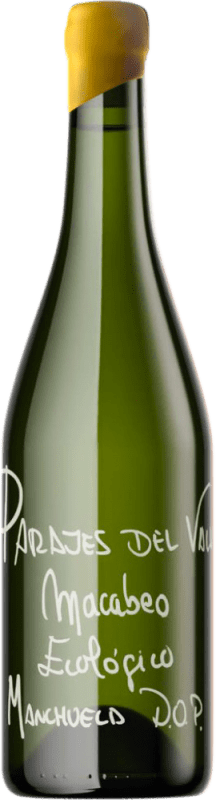 14,95 € Envío gratis | Vino blanco Parajes del Valle D.O. Manchuela Castilla la Mancha España Macabeo Botella 75 cl