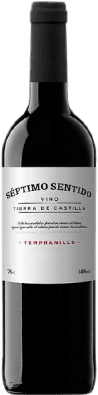 5,95 € Free Shipping | Red wine Vintae Séptimo Sentido I.G.P. Vino de la Tierra de Castilla Castilla la Mancha Spain Tempranillo Bottle 75 cl