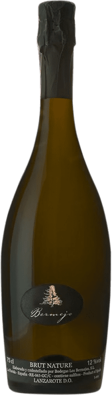 29,95 € Kostenloser Versand | Weißer Sekt Los Bermejos Brut Nature D.O. Lanzarote Kanarische Inseln Spanien Malvasia 75 cl