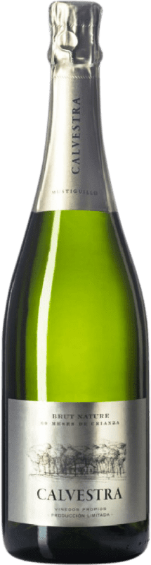 29,95 € Spedizione Gratuita | Spumante bianco Mustiguillo Finca Calvestra Brut Nature Spagna Chardonnay, Merseguera Bottiglia 75 cl