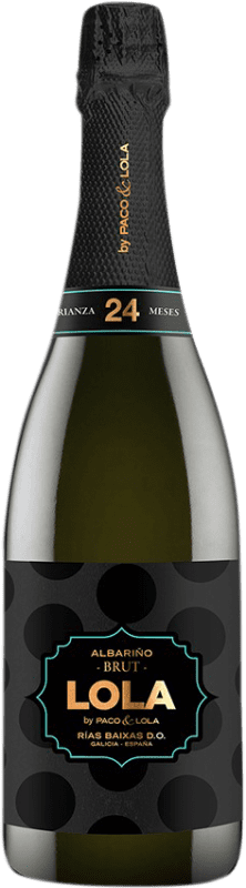 27,95 € Envio grátis | Espumante Branco Paco & Lola Brut — Bruto D.O. Rías Baixas Galiza Espanha Albariño — Albarinho Garrafa 75 cl